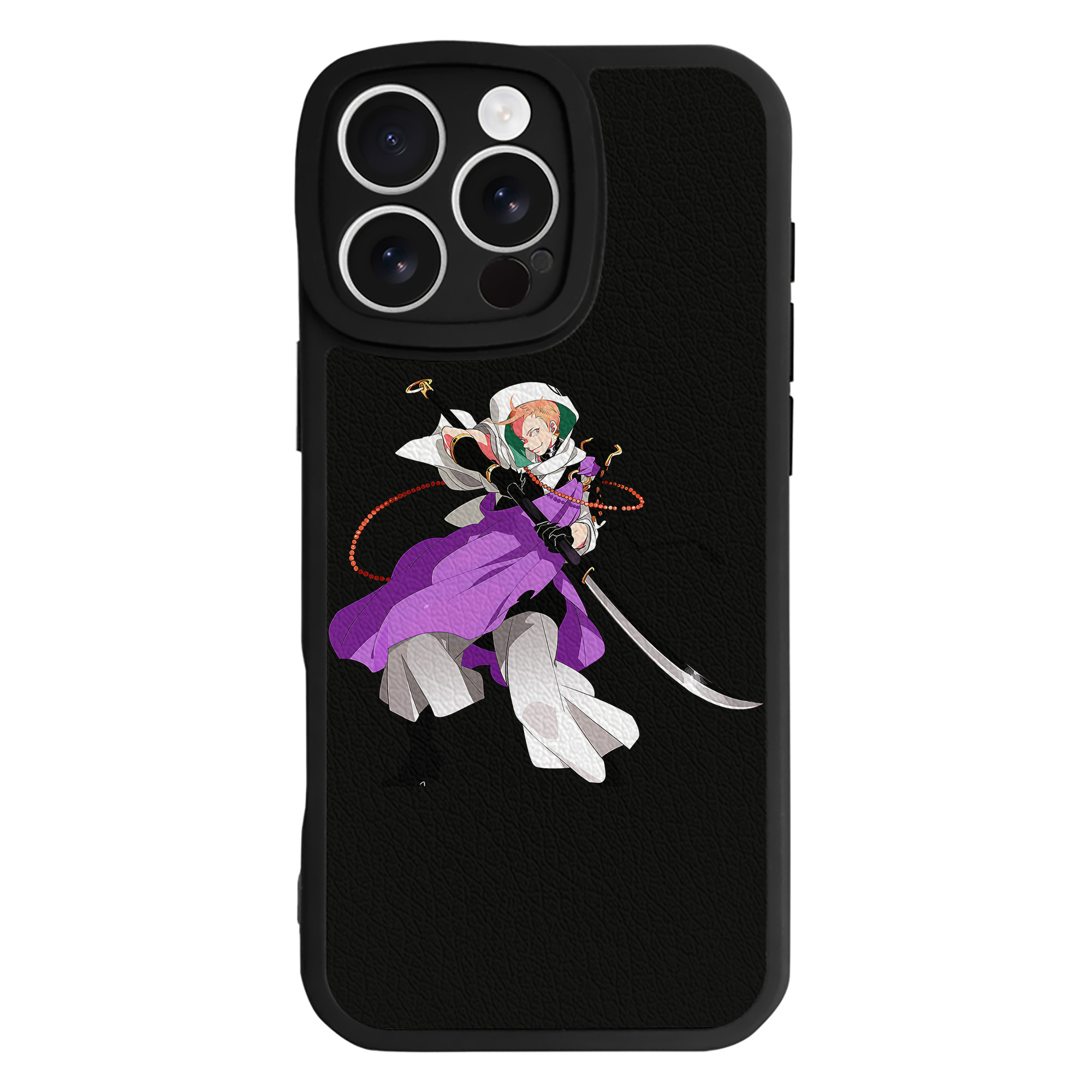 （画像用） 刀剣乱舞 Touken Ranbu 【iPhone 16シリーズ対応】シリコンスマホケース（レザー調） 材質：シリコン